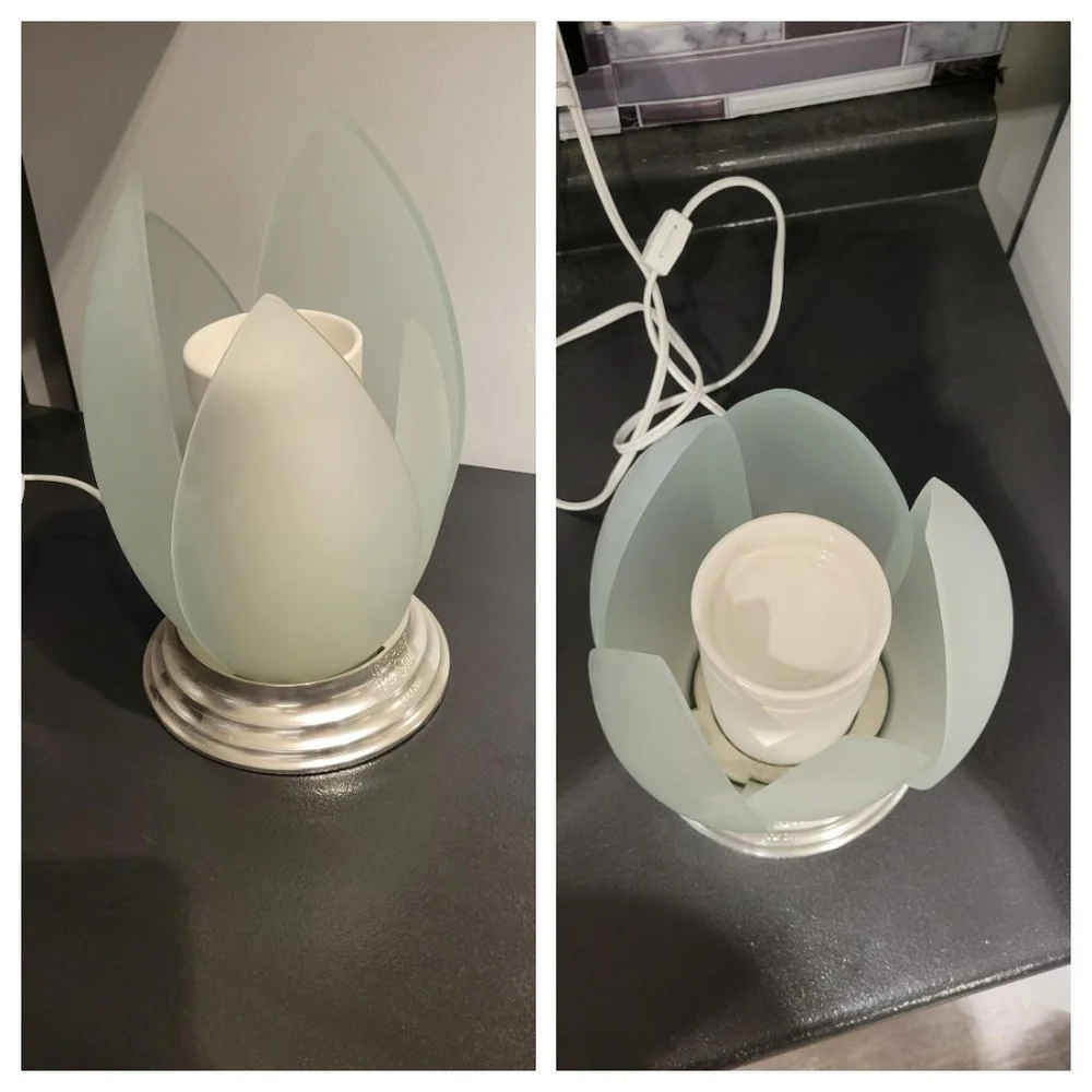 RARE Scentsy Wax Warmer "Inspire The Soul White Lotus" - Picture 2 of 3